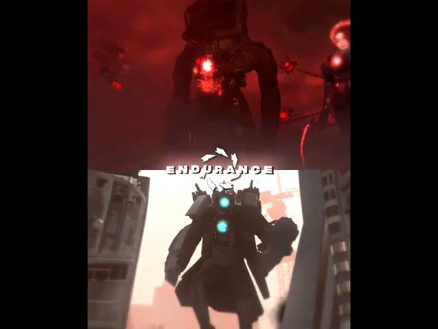 Infected Titan Tv Man vs Prime Titan Cameraman #shorts #edit