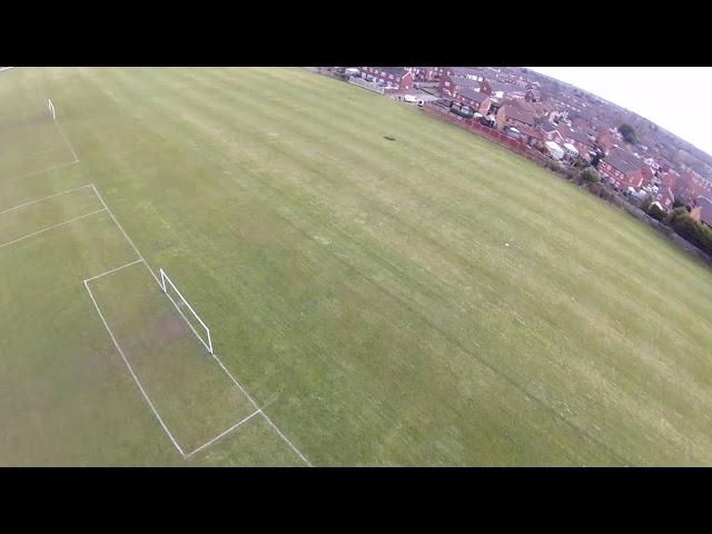 Birds eye view high above fazakerley. Starring Betty the dog - Liverpool