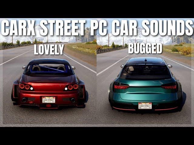 We need Car Sound Updates in CarX Street PC (All Car Sounds with Ultimate Parts)