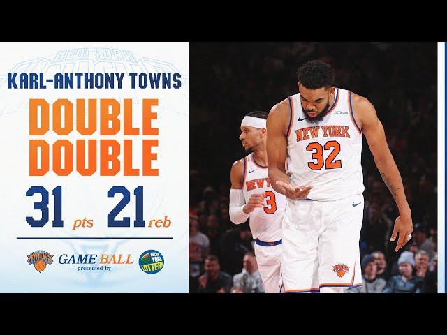 Karl-Anthony Towns DOMINATES with 31 PTS and 21 REB against the Utah Jazz | January 1, 2025