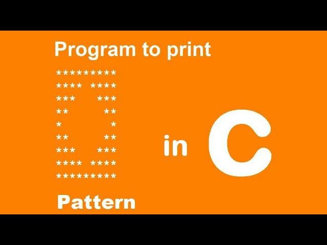 C program to print hollow diamond pattern