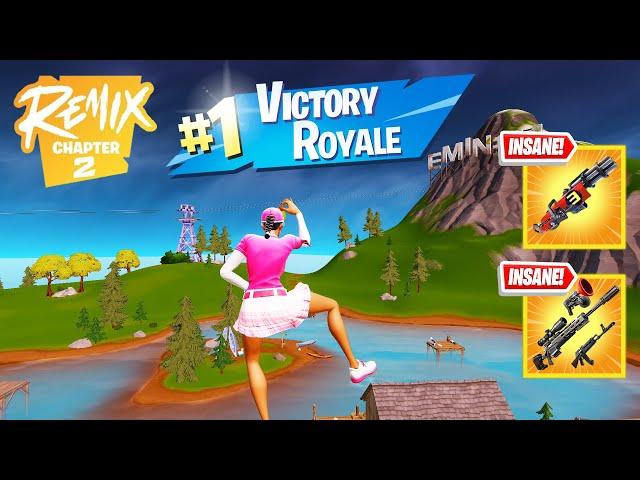 64 Elimination Solo Vs Squads "Zero Build" Gameplay Wins (Fortnite Chapter 2 Remix PC)