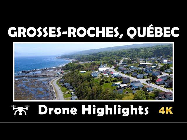 ️ Grosses-Roches, Québec  | 4K Aerial Views with DJI Mini 2 | Quick Drone Highlights!