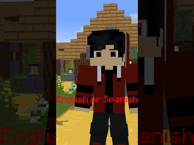 English or Spanish #minecraft #boy #englishorspanish #meme