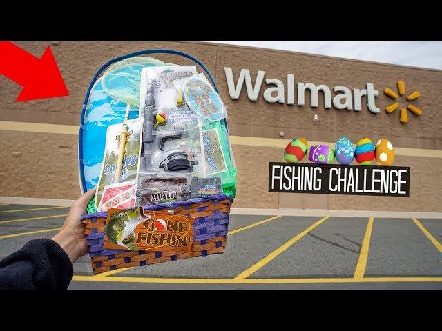 $20 Fishing EASTER BASKET!! Walmart Fishing Challenge!