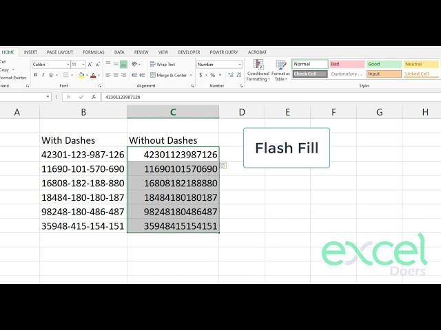 Microsoft Excel Flash Fill Function | Learn Excel Formula Bot in 20 Seconds | Don't Miss Excel Trick