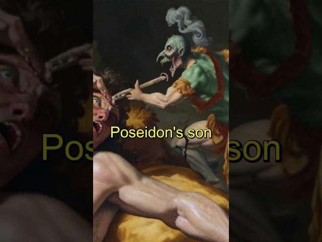 Poseidon and Odysseus the hero who blinded Poseidon's son #poseidon #poseidonmyths #odysseus #cyclop