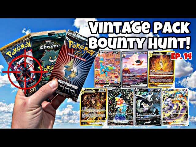 Pokémon Vintage Pack Bounty HUNTING! Our CRAZY luck Continues! #pokemon #reaction #opening #fyp #tcg