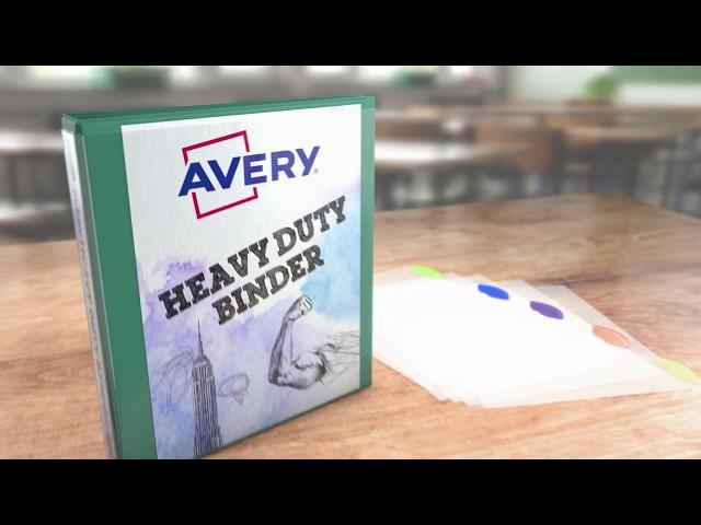 Back to School Supplies Featuring Avery Binders & Dividers