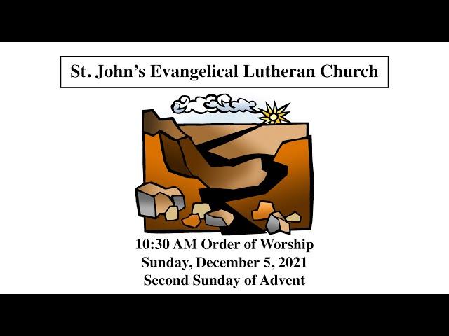 December 5, 2021 Service | St. John's Lutheran Church (ELCA)