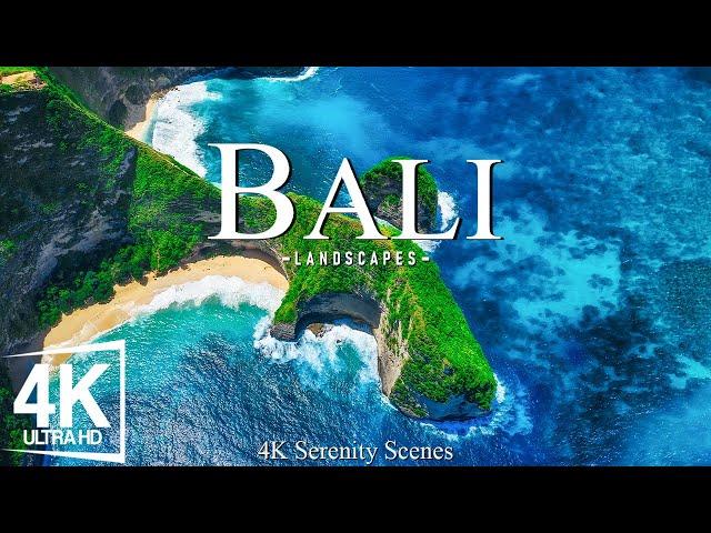 Flying Over Bali 4K • The Tropical Paradise and Cultural Wonders | Peaceful Music