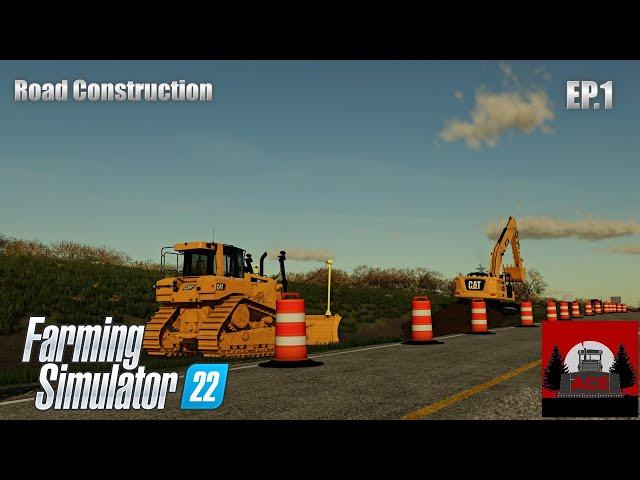 Farming Simulator 22 | Road Construction Timelapse | EP.1