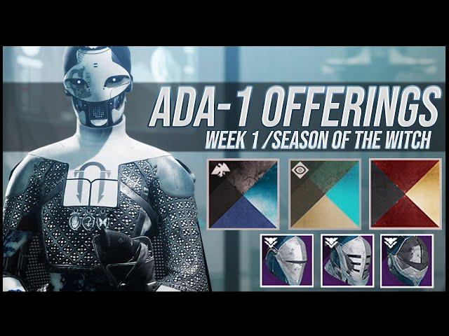 Destiny 2: Ada-1 Shaders and Armor Review! | Week 1 | Season of the Witch