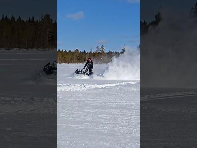 Snowmobile Fail #shorts #crash #funny
