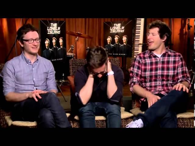 Akiva Schaffer Jorma Taccone and Andy Samberg of comedy band The Lonely Island discu