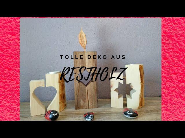 Holz Deko selber machen.. Diy super einfach.....