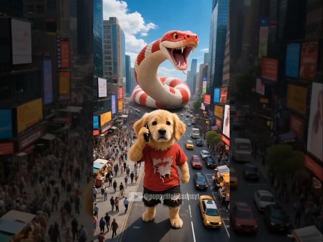 The poor puppy rescue pregnant snake #puppy #rescue #snake #animals #funny