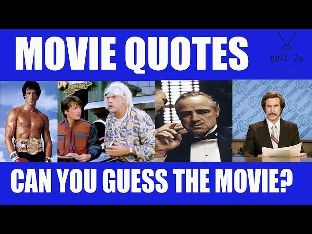 Can you guess these famous films by the quotes from each film? || Quiz TV