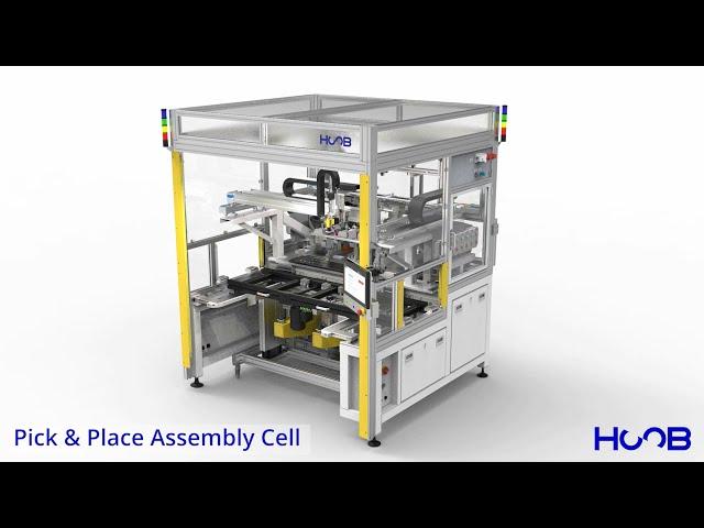 Pick and Place Assembly Cell with 3-axis gantry robot