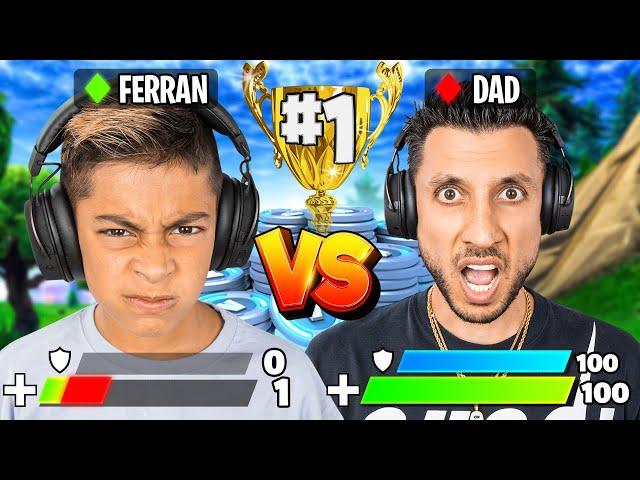 1v1 Vs My Dad For 100,000 V-Bucks! | Royalty Gaming