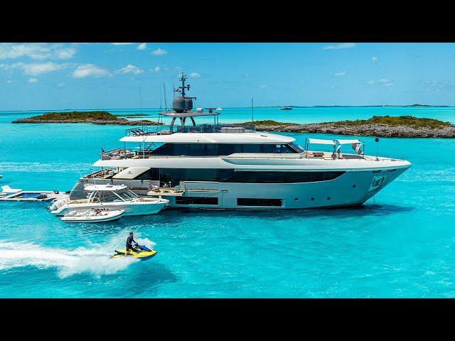 Explore FIFI: 108’ Ferretti Charter Yacht in the Bahamas