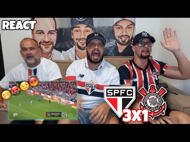 REACT SÃO PAULO 3X1 CORINTHIANS - VITÓRIA CULPOSA! SEM INTENÇÃO DE GANHAR