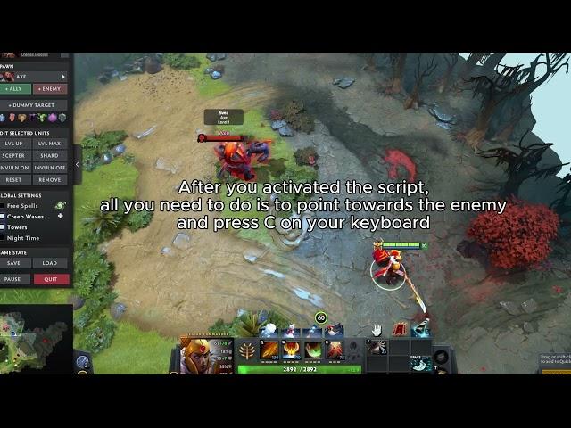 DOTA 2 script for Legion commander. Take your game to the next level with the most awesome duels !!!