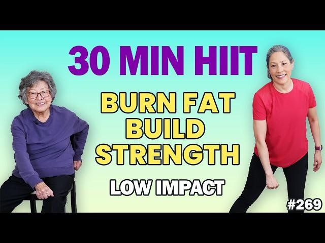30-Min Low-Impact HIIT for Seniors | Burn Fat & Build Strength