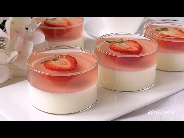 Strawberry Yogurt Jelly |  Episode 1 Jelly Cup Series