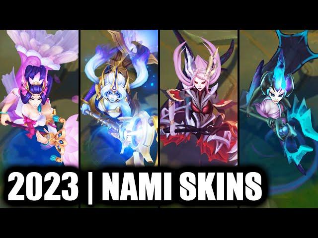 ALL NAMI SKINS SPOTLIGHT 2023 | League of Legends