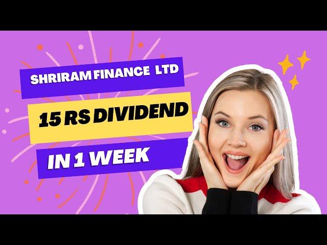 shriram finance dividend news||@tenstocks