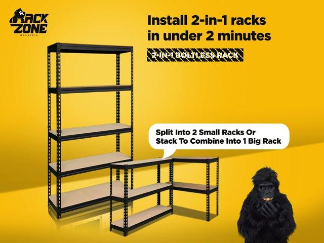 Install a 2-in-1 Boltless Rack in ONLY 2 MINUTES