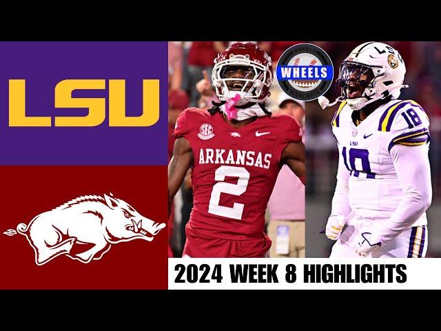 #8 LSU vs Arkansas | Full Game Highlights | 2024 College Football Highlights