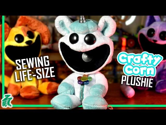 I Made CraftyCorn Plush In REAL LIFE | Sewing Poppy Playtime 3 Mega 8KS 3D Printed Smiling Critters