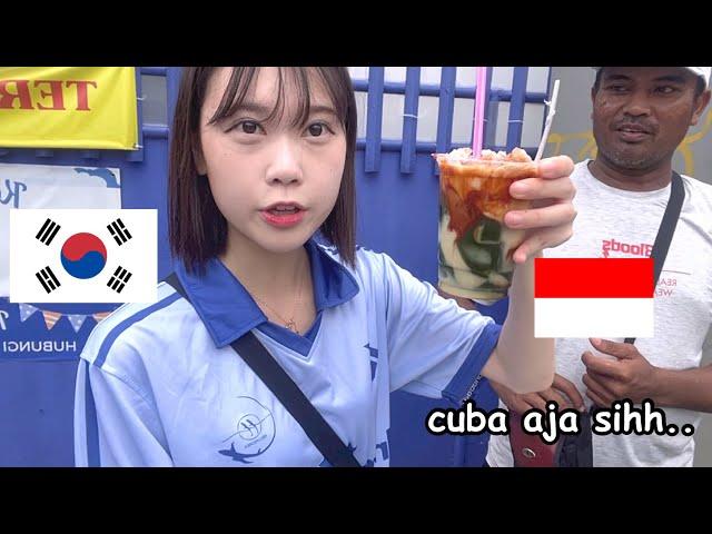 Korean girl  travel alone to INDONESIA  for first time!