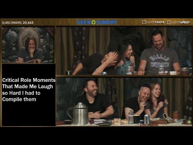 Critical Role Moments That Made Me Laugh so Hard I had to Compile them