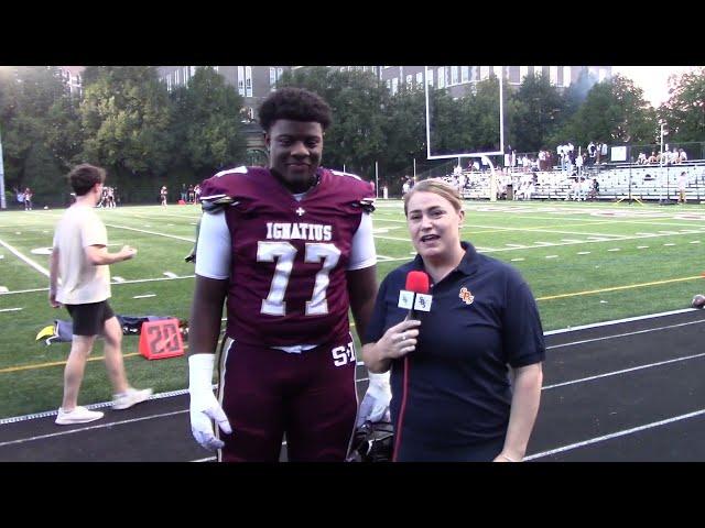 Pregame Interview with St. Ignatius College Prep's Justin Scott