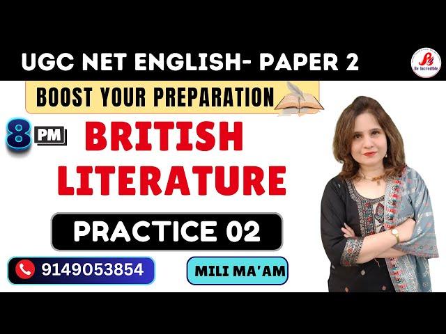 🟥TEST 02- UGC NET ENGLISH - PAPER 2