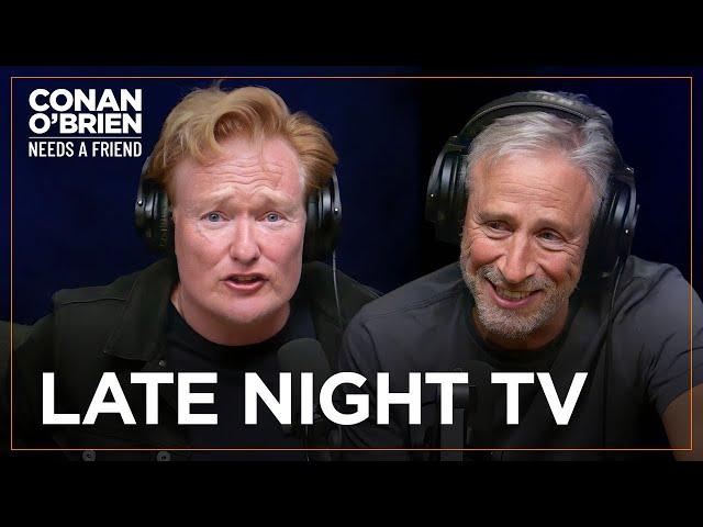 Conan Asks Jon Stewart What Exactly Happens At A “Blow Job Factory” | Conan O'Brien Needs A Friend