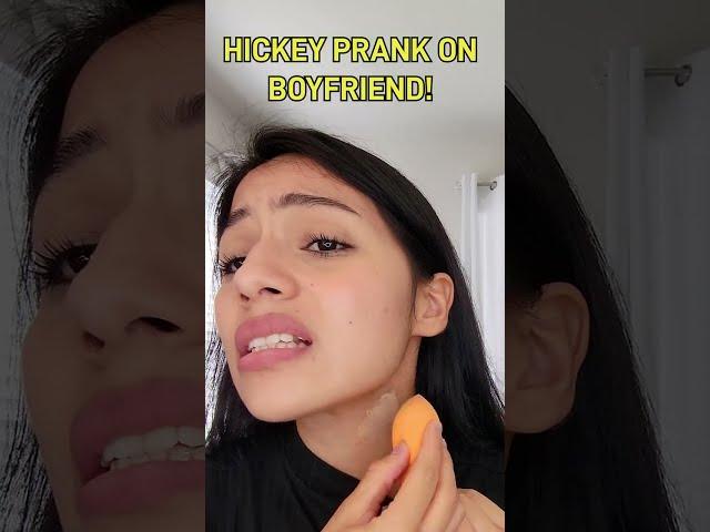 HICKEY PRANK ON BF  #short #shortsyoutube #shortsvideo