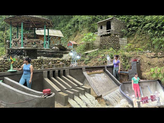 Full Video: Building a mini hydroelectric plant using turbines