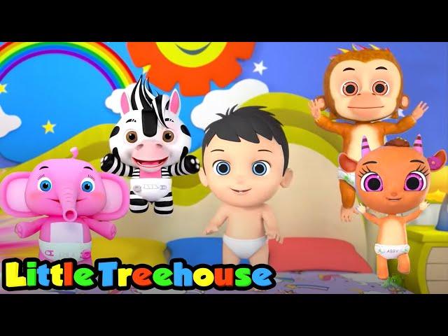 Cinco bebezinhos | Canção infantil | Educação | Little Treehouse Português | Desenhos animado