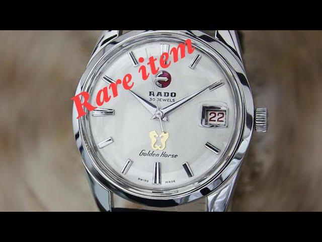 Review watch rare item and vintage of Rado Golden Horse