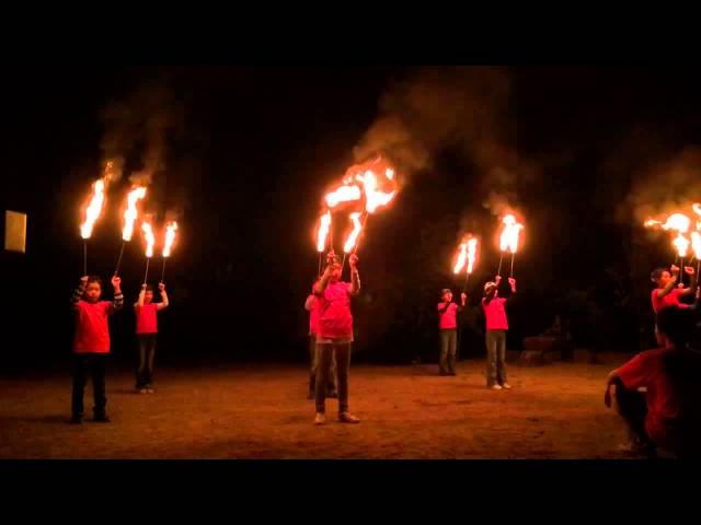 あすなろ学童トーチトワリング2014キャンプ