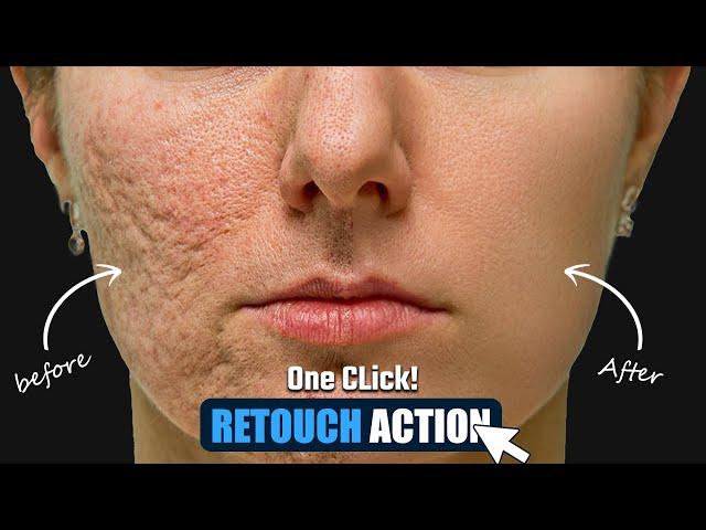 How to Create Skin Retouching Action - Photoshop Tutorial For Beginners 2024