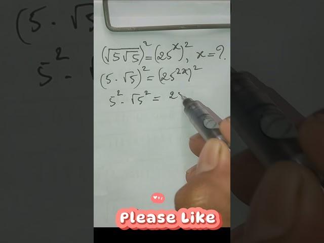 Exponential equation #exponential #maths #mathexam #sat #squareroot #tricks #mathstricks #tricks