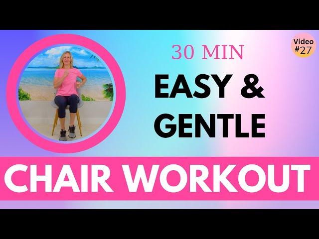 EASY GENTLE CHAIR EXERCISES for SENIORS | Chair Exercises for Dementia