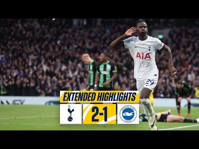 TOTTENHAM HOTSPUR 2-1 BRIGHTON // EXTENDED PREMIER LEAGUE HIGHLIGHTS