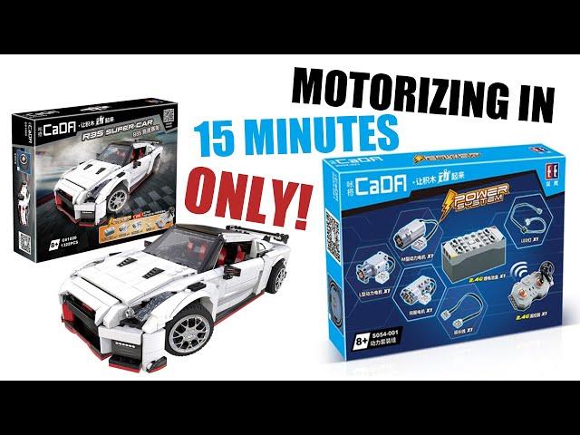 Cada Bricks S054 Power System | Motorizing C61020W R35 Speed Build