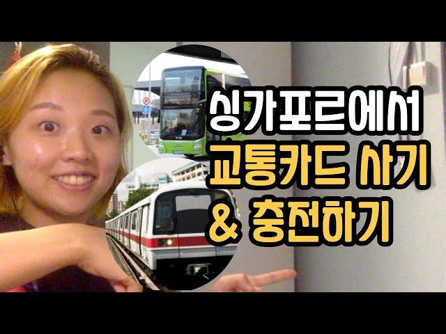 싱가포르 교통카드 이지링크 카드 사는 법 2 가지 & 충전하는 법 2가지 Singapore Ez-link Card